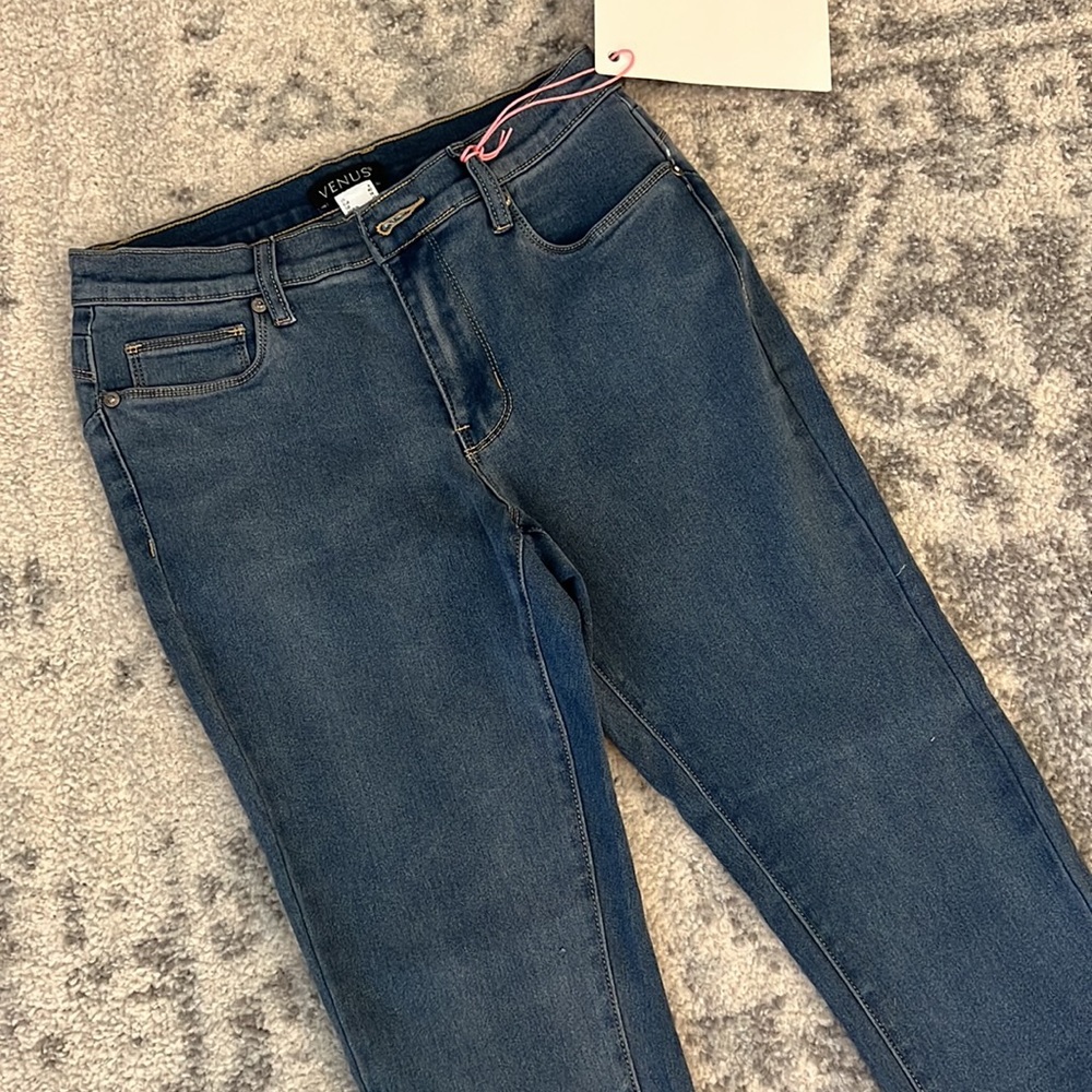 VENUS Women's Bum Lifter Skinny Jeans - Dark Blue